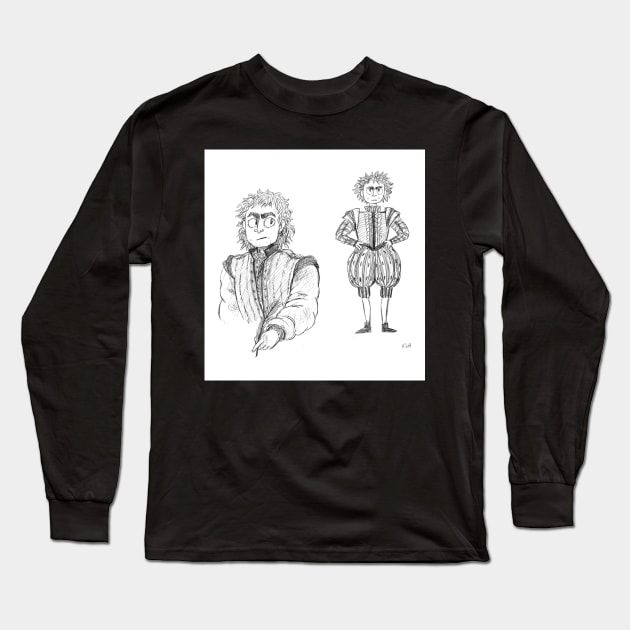 Elizabethan Arthur Long Sleeve T-Shirt by sadnettles